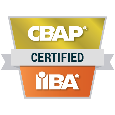 CBAP certified badge
