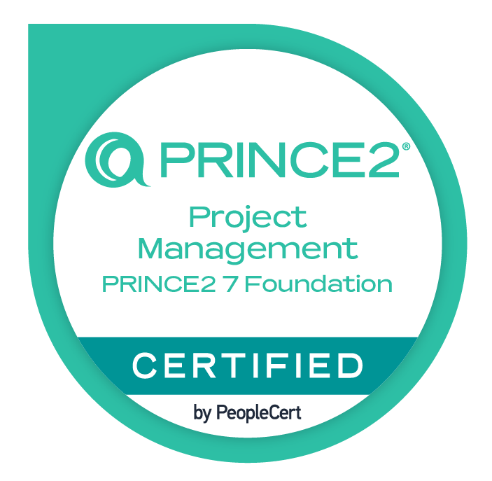 PRINCE2 Foundation certified badge
